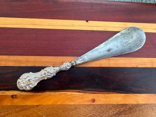 Victorian silver shoe horn - victorian, –