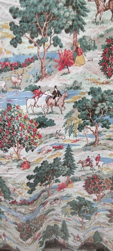 Vintage hunting pastoral scene - hunting,