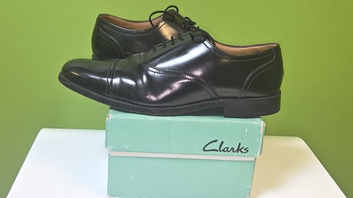 Clarks shoes men black lace - clarks, lace-up