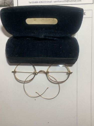 Hallmarked 9ct gold glasses - hallmarked,
