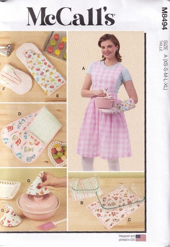 Mccalls 8494 apron and kitchen - and,