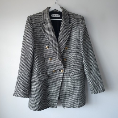 Zara check blazer jacket - zara,