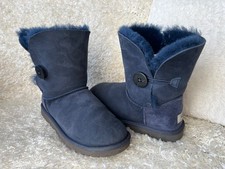 UGG Bailey button short navy blue boots, Uk size 5.5,EUR Size 38
