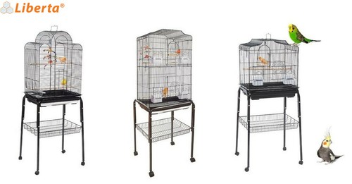 Liberta black bird cages with - bird,