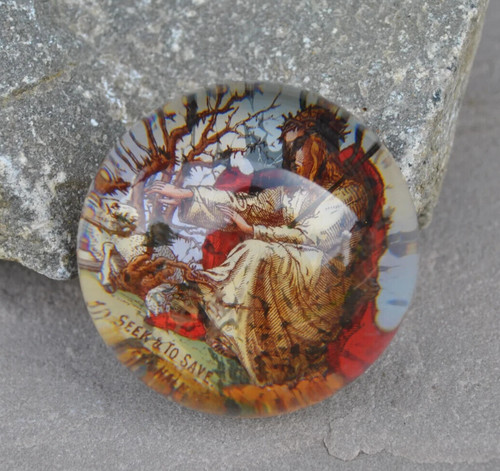 Antique glass paperweight - , to