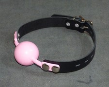 genuine black leather PINK