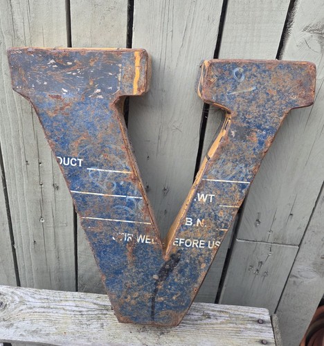 Letter vintage reclaimed - reclaimed, tin