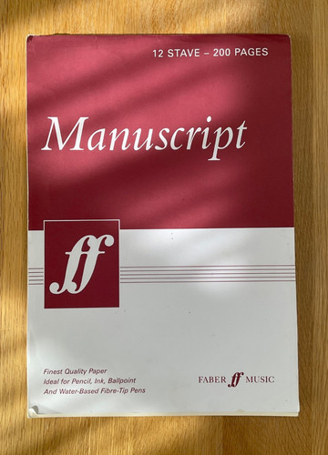 Faber music manuscript paper - faber,
