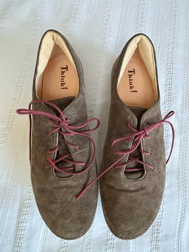 Think brown suede leather - brown,