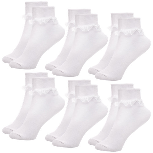 Kids girls frilly lace socks - kids,