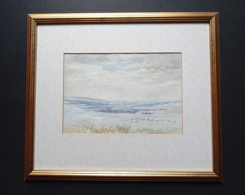 Old original watercolour - old,