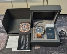 Bulova Brown Mens Chronograph Watch Precisionist X Special Edition 98B356