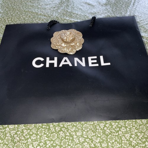 Empty chanel gold camellia - empty,