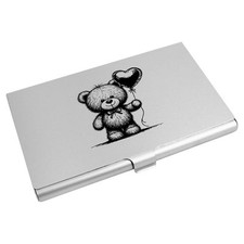 'Teddy Bear With Heart Balloon' Business Card Holder (CH00046147)