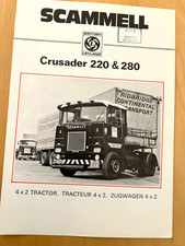 SCAMMELL LORRY / TRUCK BROCHURE - CRUSADER 220 & 280 MODELS - 4X2 TRACTOR - 1972