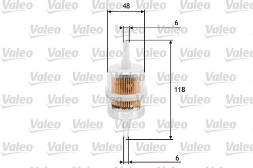 Valeo 587005 fuel - filter, for