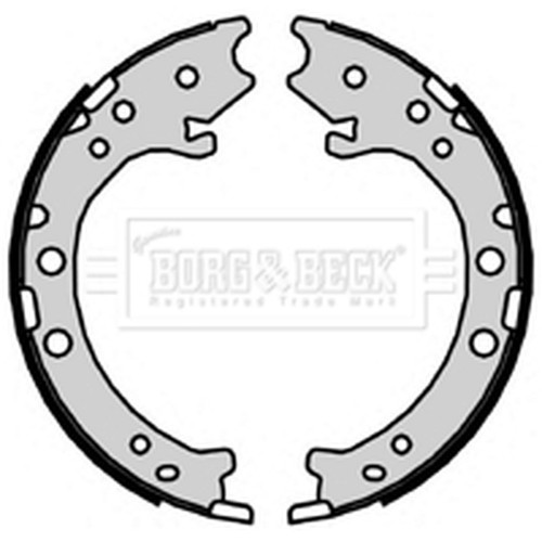 Handbrake brake shoe - shoe, for