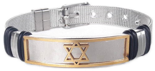 New bracelet jewish star - new,