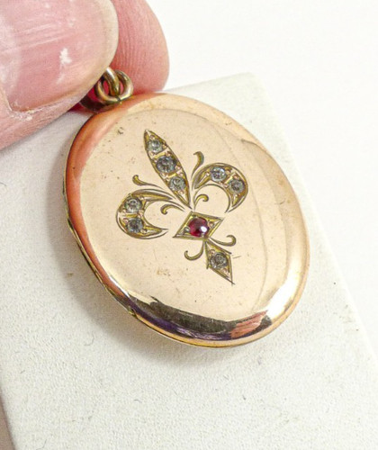 Antique rose gold plated - gold,