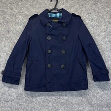 Ted baker double breasted jacket Age 8 Years Boys Navy Blue Used Worn Coat