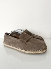Zara Men’s Loafers UK Size 8 EUR Size 43 Grey Suede Brand New