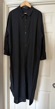 Black Zanzea Long Coat Dress