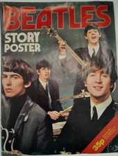 Vintage The Beatles Story Poster Phoebus Publishing 1976 25x35cm A3 B717
