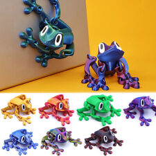 Realistic 3D Printed Frog Model Movable Joints Frog Sculpture Kids
