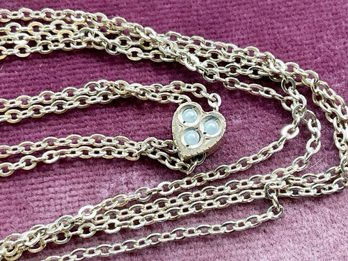 Antique gold filled heart with - antique,