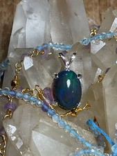 Black Opal .925 Silver Pendant