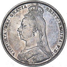 1891 Shilling - Victoria
