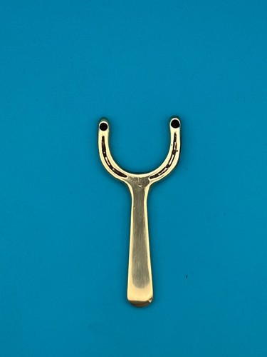 Flat brass mini horse - brass,