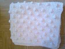 White New Hand knitted