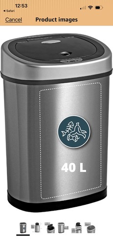 42l sensor trash can - sensor,