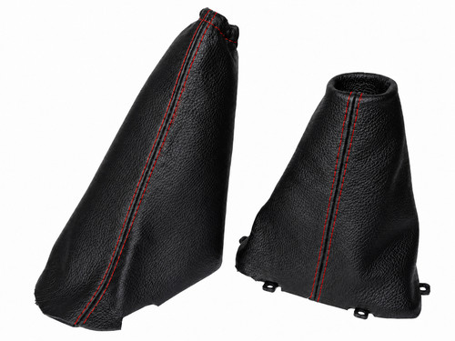Leather gear stick - stick, handbrake