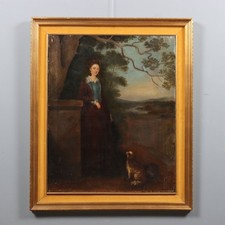 Antique Painting Female