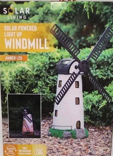 Solar powered windmill - solar, led