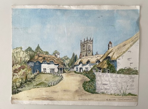 Vintage watercolour painting - vintage,