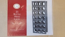 21 Bottle Wine Rack Black