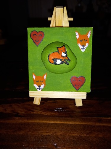 Fox painting original - painting,