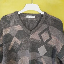 Tom Sayers V Neck Jumper Brown