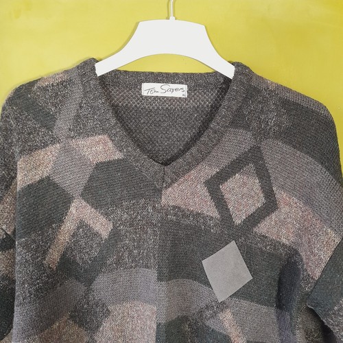 Tom sayers neck jumper brown - sayers,