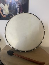 LARGE SHAMANIC FRAME DRUM WITH