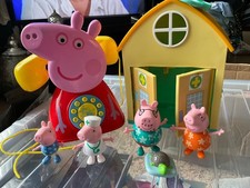 peppa pig hospital with figures and a peppa pig telephone bundle