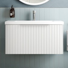 Fluted 800mm Bathroom Vanity