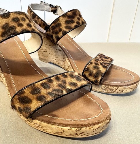 Boden leather animal wedge - leather,