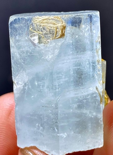 Aquamarine crystal specimen