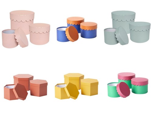 Hat boxes floristry lined - boxes,