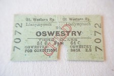 Llanymynech to Oswestry GWR