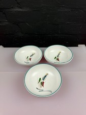 3 x Denby Greenwheat Fruit / Cereal Bowls 5.75" ( 14.5 cm ) Wide Set